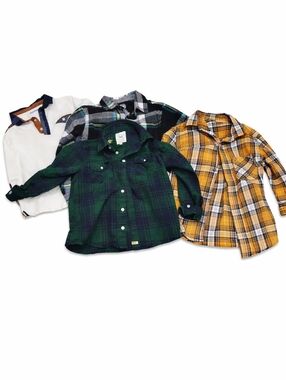 Wonder Nation Flannel Shirts Boys Size 7